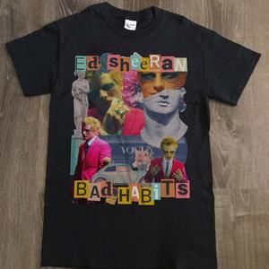 Ed Sheeran Black T-Shirt - Hip Hop 90's Graphics Tee